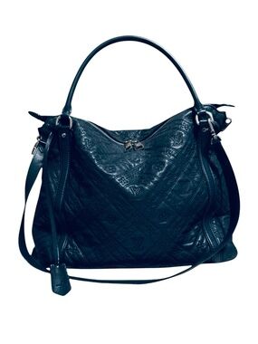 Louis Vuitton Indigo Blue Quilted Monogram Leather Antheia Ixia MM 2way Sarchel